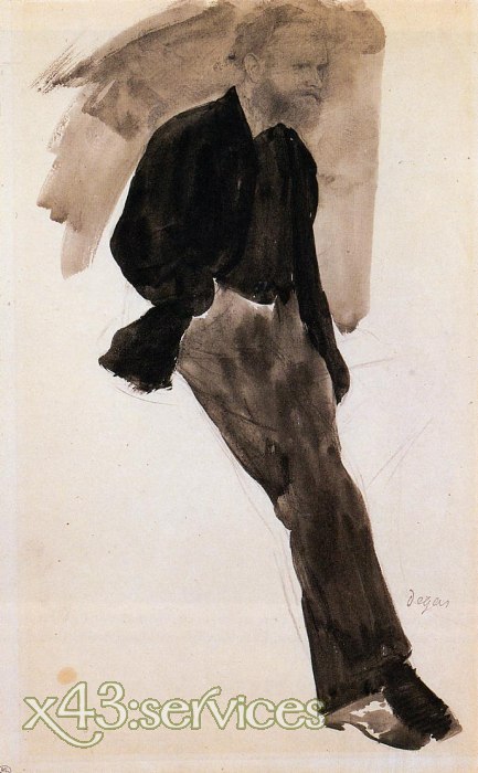 Edgar Degas - Edouard Manet Standing